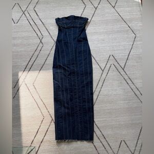 Zara Black Denim Dress